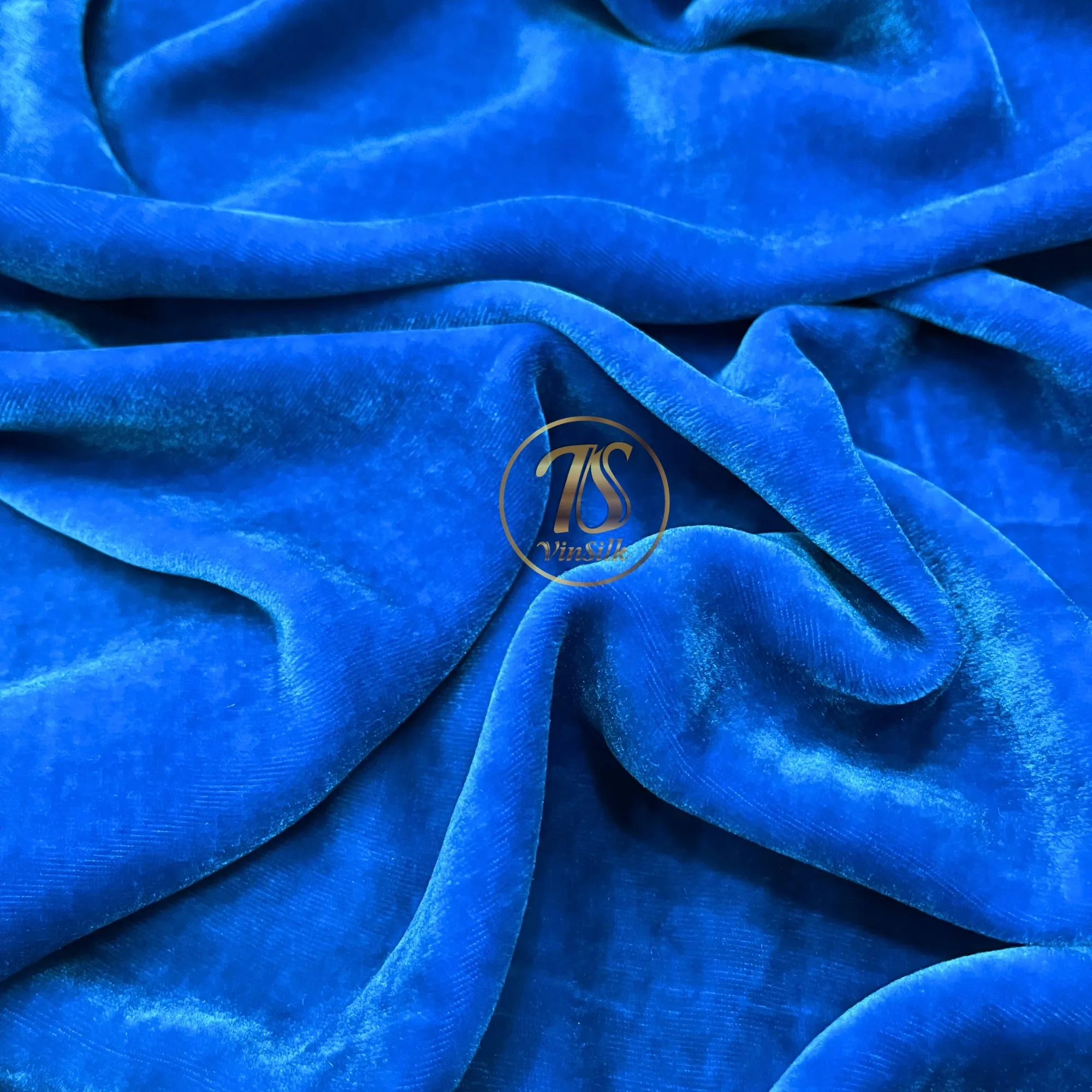 100% MULBERRY SILK VELVET fabric by the yard - Blue Silk Velvet for Dress, Skirt, High End Garment - Silk apparel fabric - Silk for sewing