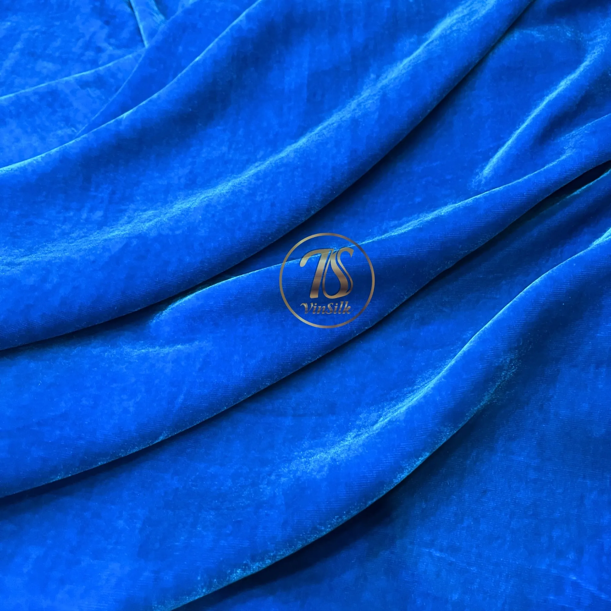 100% MULBERRY SILK VELVET fabric by the yard - Blue Silk Velvet for Dress, Skirt, High End Garment - Silk apparel fabric - Silk for sewing