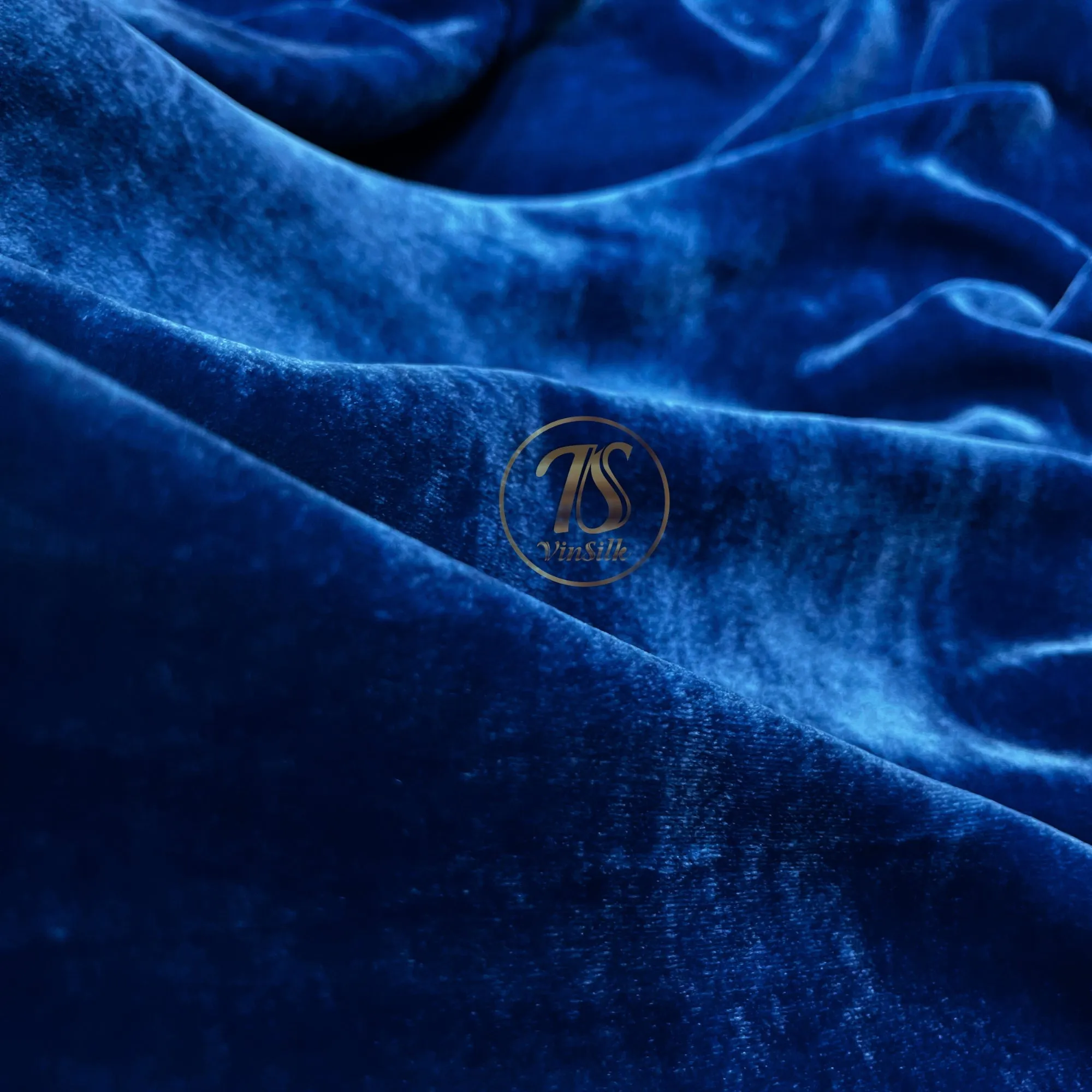 100% MULBERRY SILK VELVET fabric by the yard - Dark blue silk velvet for Dress, Skirt, High End Garment - Silk apparel fabric - Silk for sewing