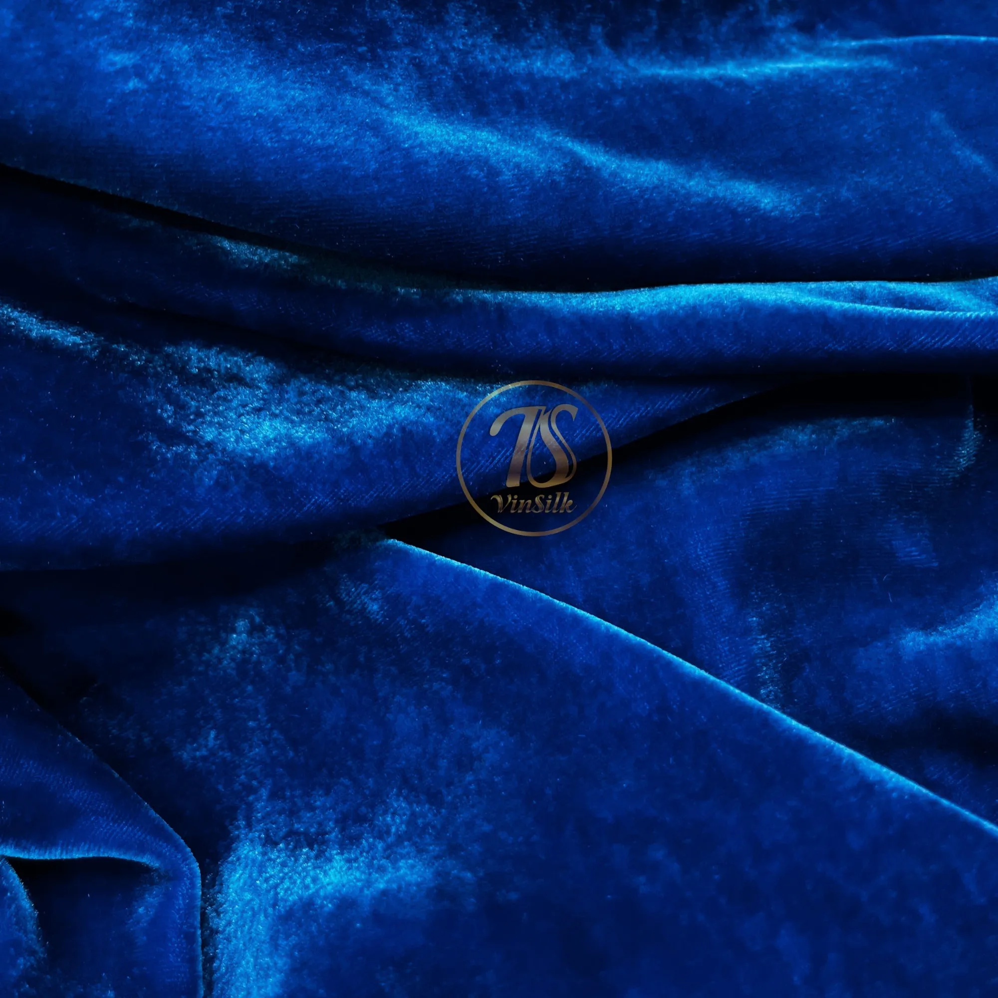 100% MULBERRY SILK VELVET fabric by the yard - Dark blue silk velvet for Dress, Skirt, High End Garment - Silk apparel fabric - Silk for sewing