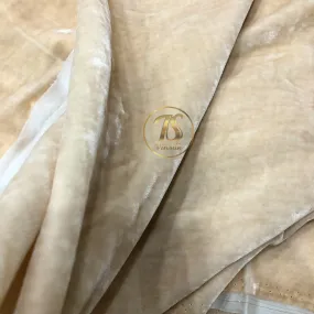 100% MULBERRY SILK VELVET fabric by the yard - Ivory silk velvet for Dress, Skirt, High End Garment - Silk apparel fabric - Sewing clothes