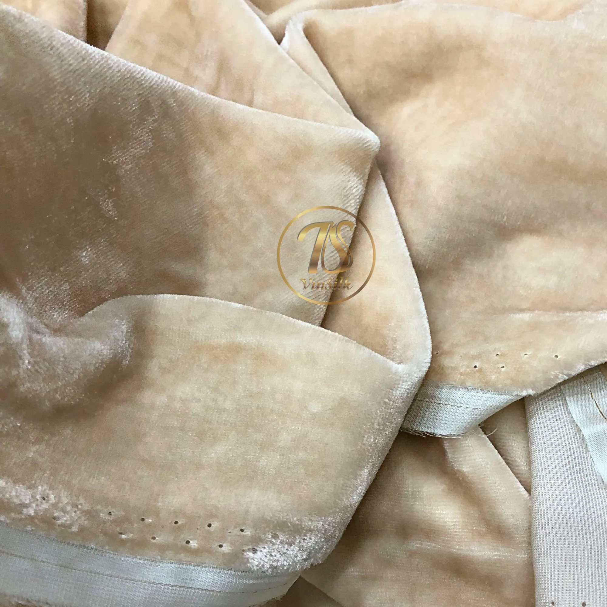 100% MULBERRY SILK VELVET fabric by the yard - Luxury Silk Velvet for Dress, Skirt, High End Garment - Ivory silk velvet - Sewing clothes