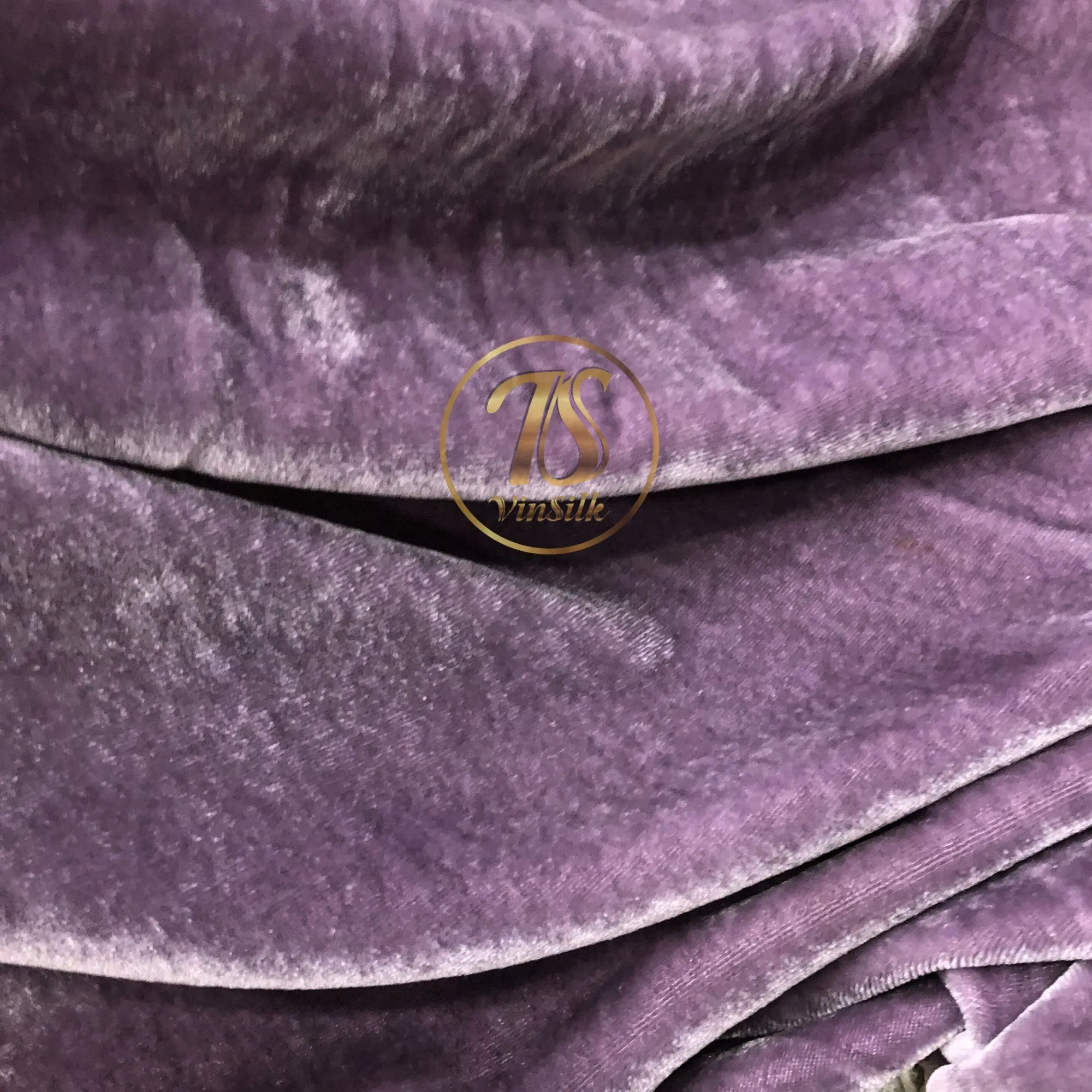 100% MULBERRY SILK VELVET fabric by the yard - Luxury Silk Velvet for Dress, Skirt, High End Garment - Silk apparel fabric - Purple silk velvet