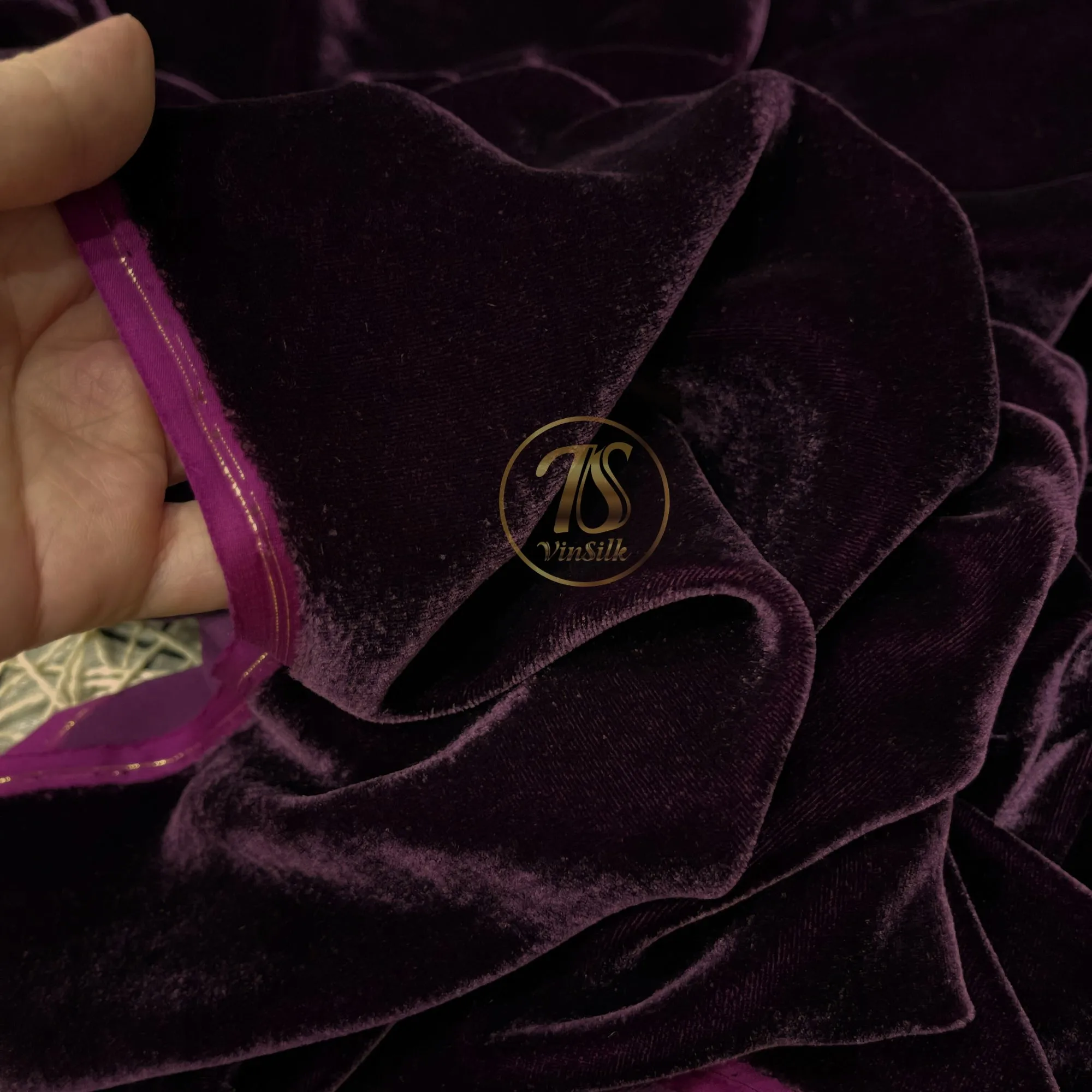 100% MULBERRY SILK VELVET fabric by the yard - Luxury Silk Velvet for Dress, Skirt, High End Garment - Silk apparel fabric