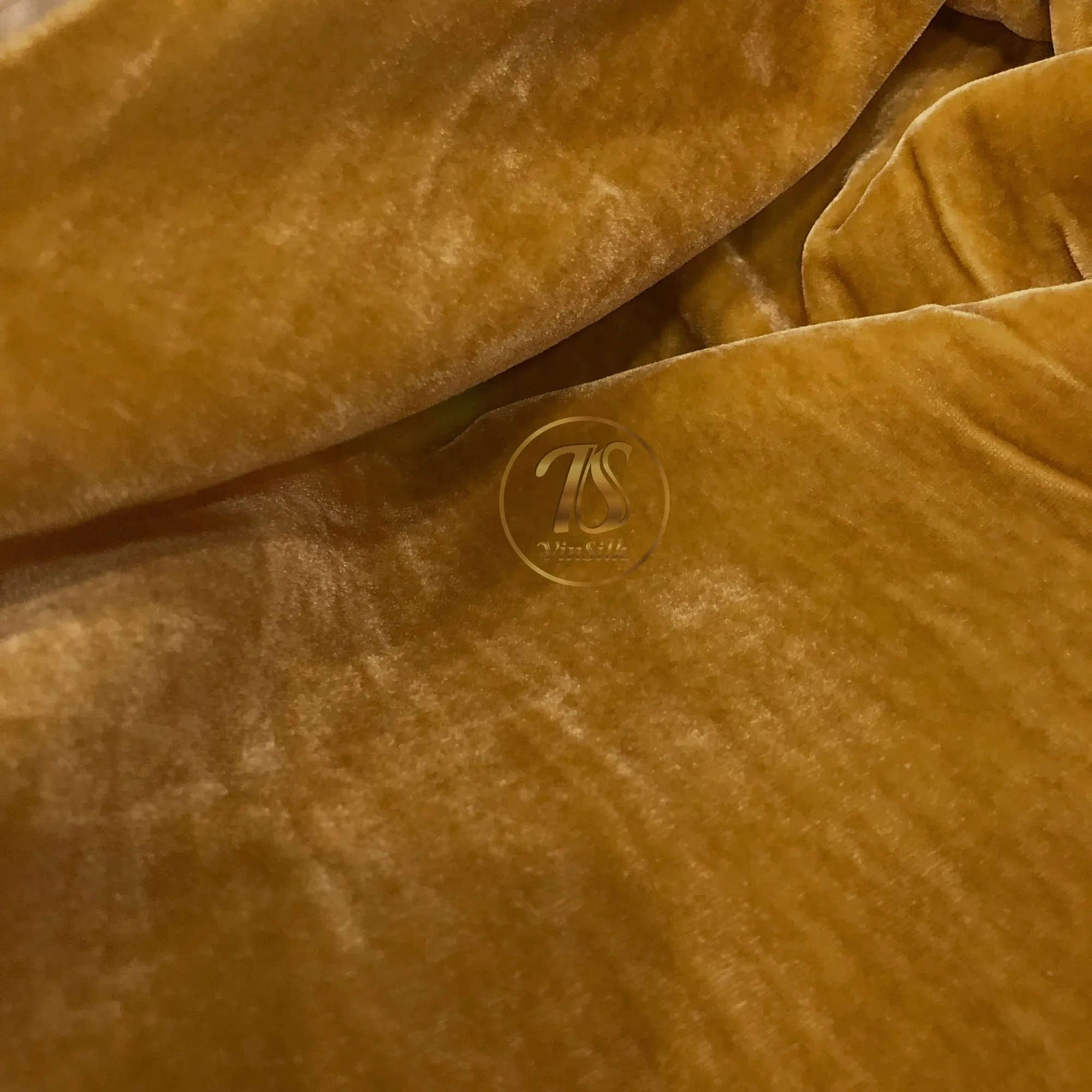 100% MULBERRY SILK VELVET fabric by the yard - Yellow silk velvet for dress, skirt, high end garment - Silk apparel fabric - Sewing fabric