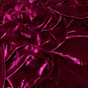 100% Pure Mulberry Silk Velvet Fabric by the yard – Luxury Silk Velvet for Dress, Skirt, High End Garment – Gift for women – Silk for sewing