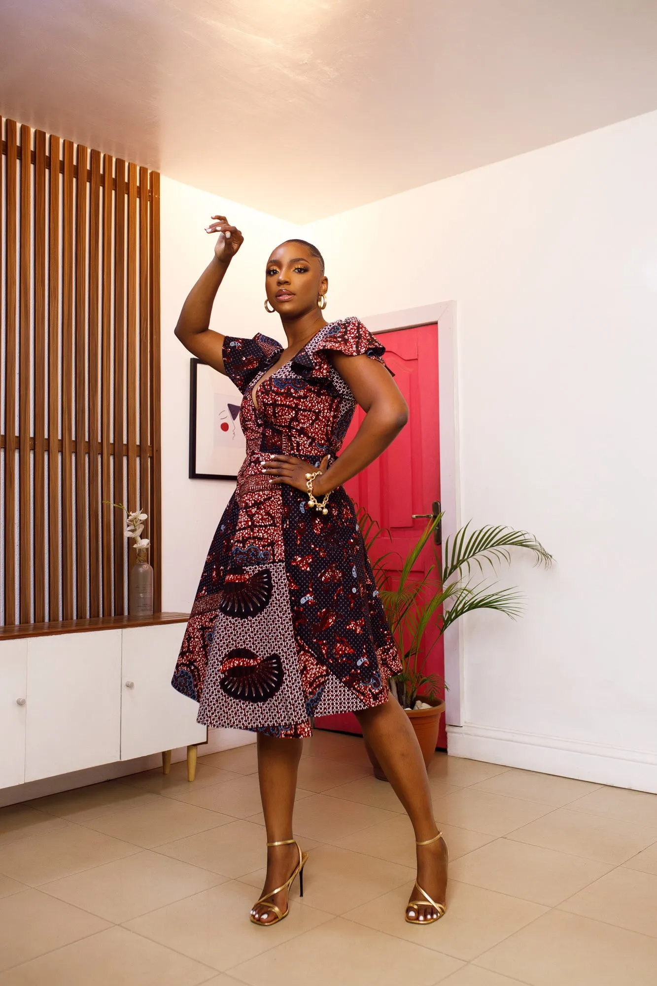 African Print Jendayi Wrap Dress