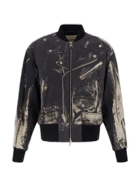 Alexander McQueen Zip-Up Long-Sleeved Bomber Jacket