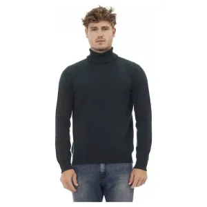 Alpha Studio Green Wool Men Sweater