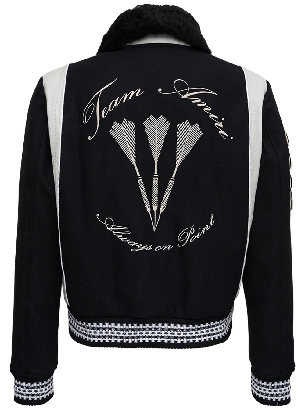 Amiri Logo Embroidered Bomber Jacket