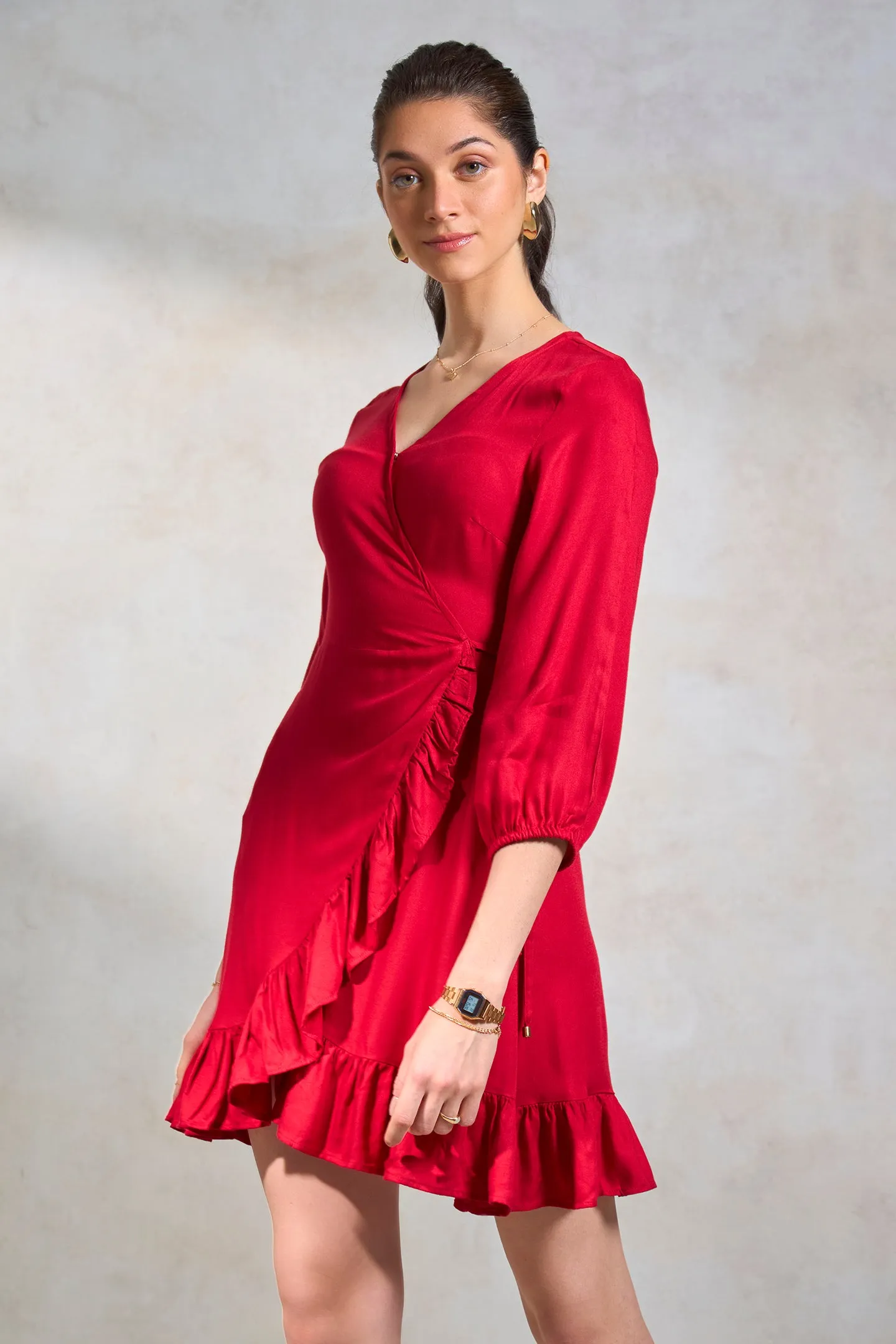 Anah|Flowy Wrap Dress