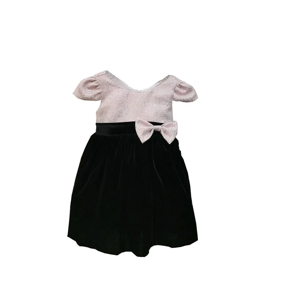 Baby Girls Blush Jacquard Velvet Julia Flower Girl Dress 6-24M