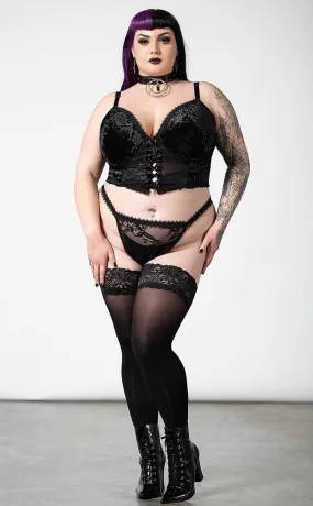 Be Veiled Lace Basque [Plus-Size]