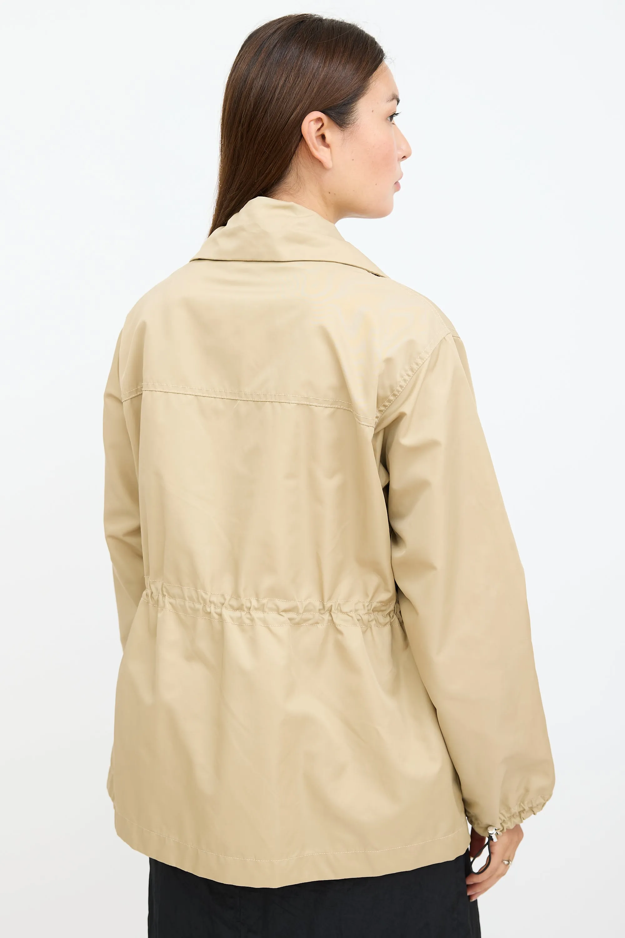 Beige Nylon Bernard Cargo Jacket