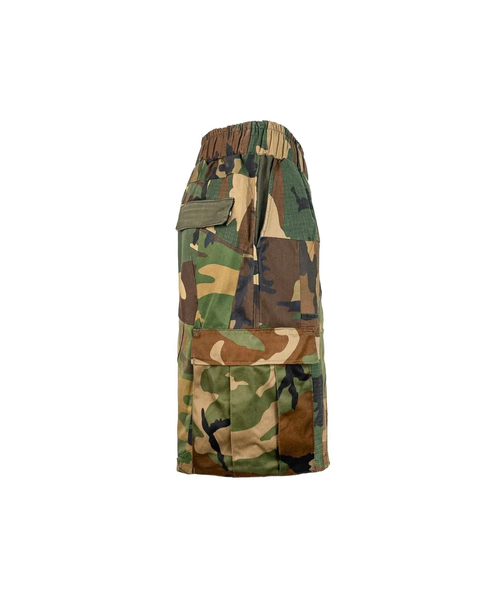 Bermuda Cargo Camouflage Patchwork