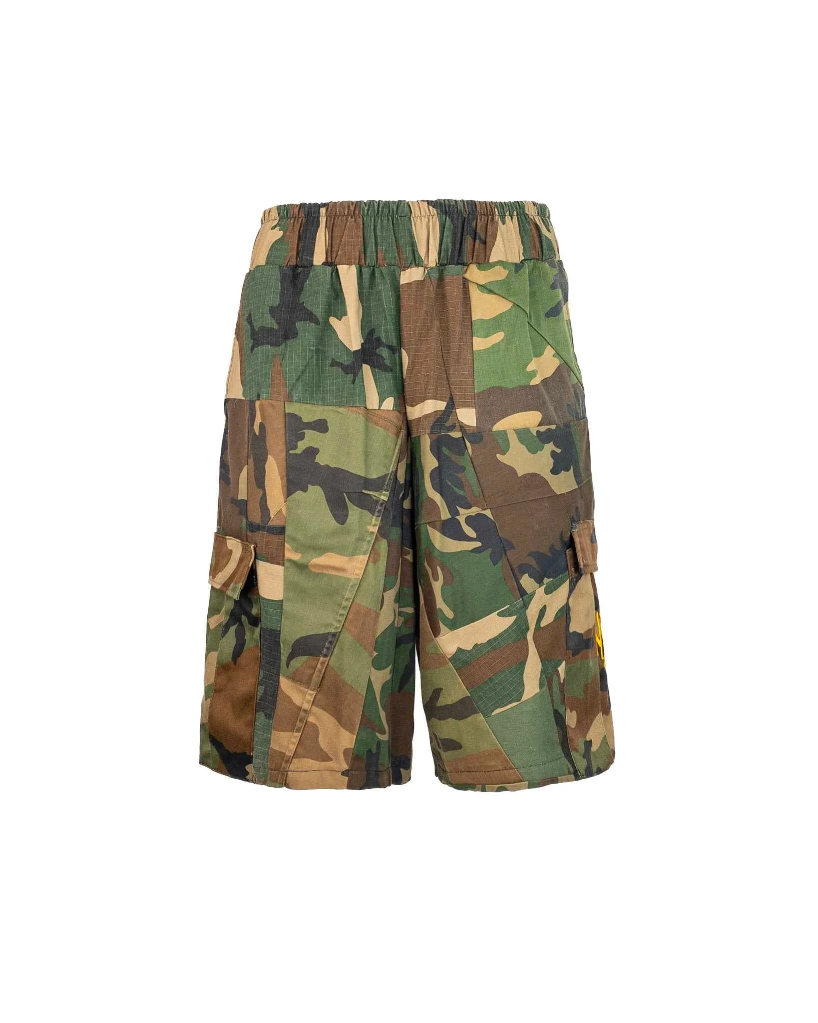 Bermuda Cargo Camouflage Patchwork