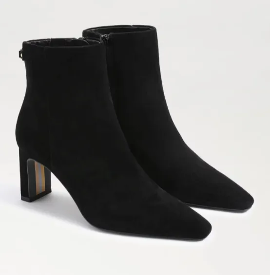 Black Suede Saige Booties