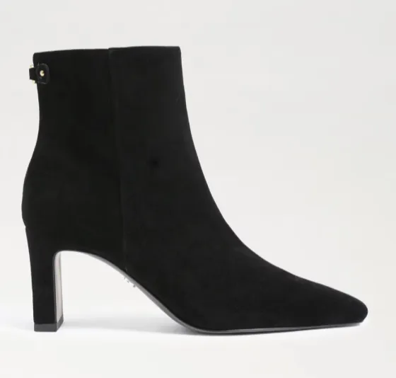 Black Suede Saige Booties