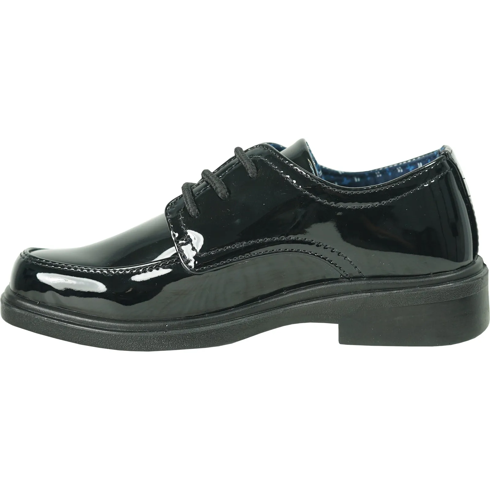 BRAVO Boy Dress Shoe WILLIAM-4KID Loafer Shoe School Uniform Black Patent