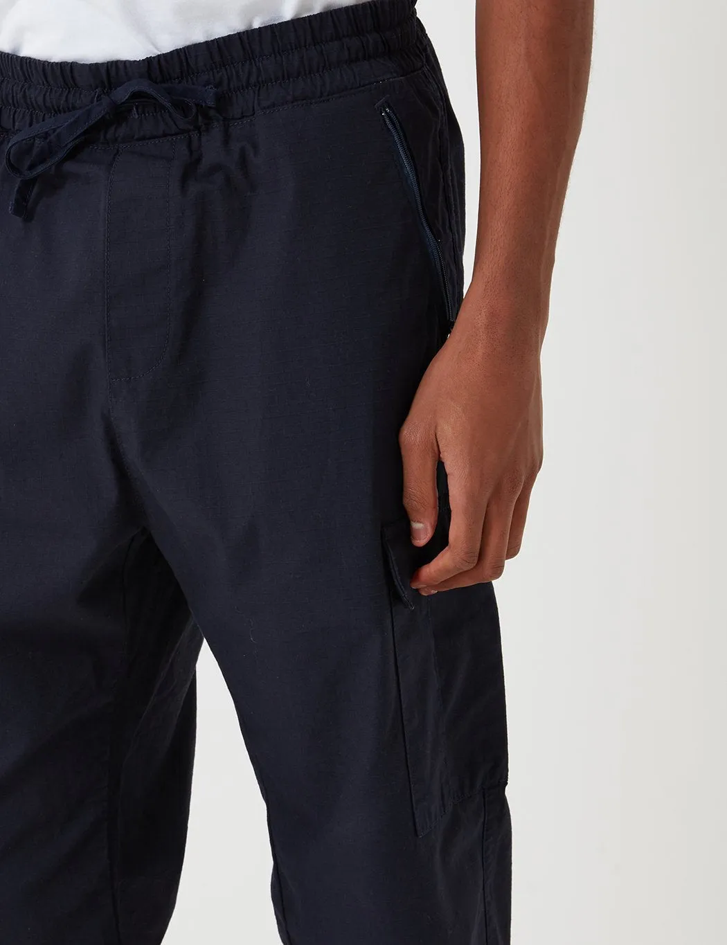 Carhartt-WIP Cargo Jogger Pants (Ripstop) - Dark Navy Blue Rinsed