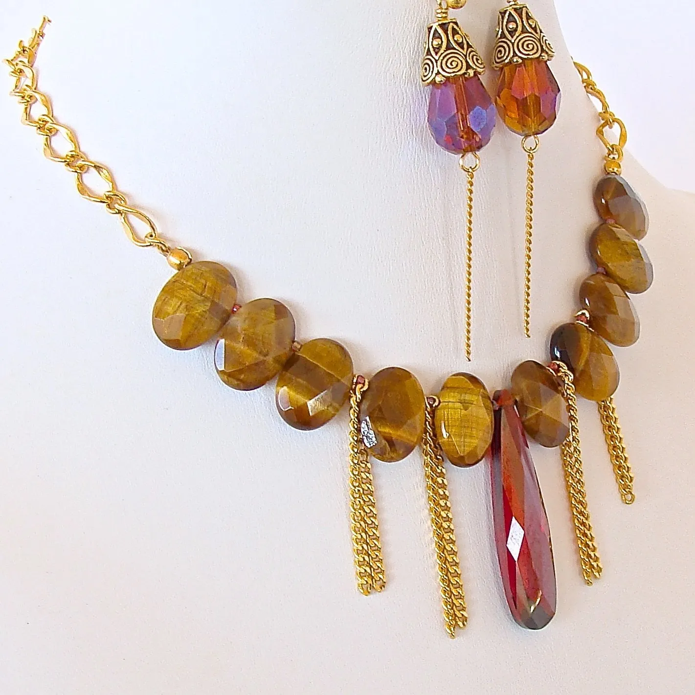 Cheyenne: Tigers Eye Boho Choker