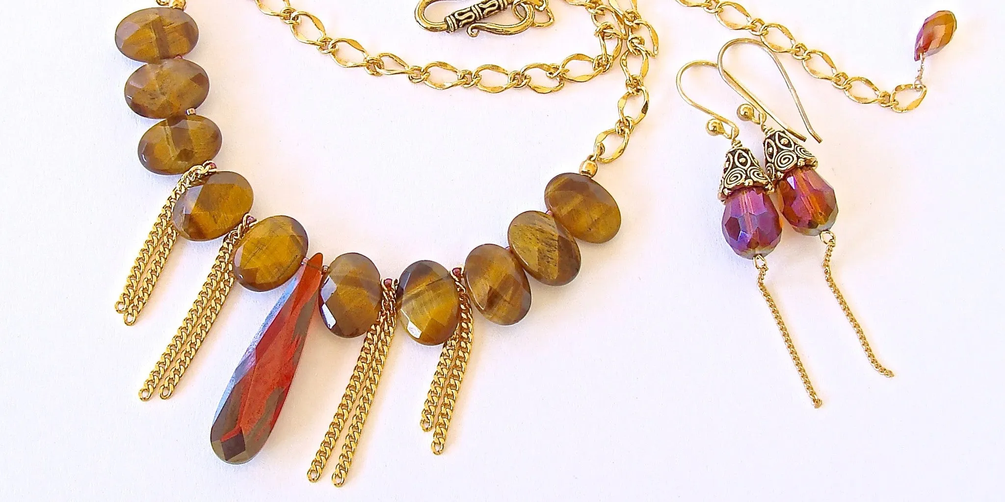 Cheyenne: Tigers Eye Boho Choker