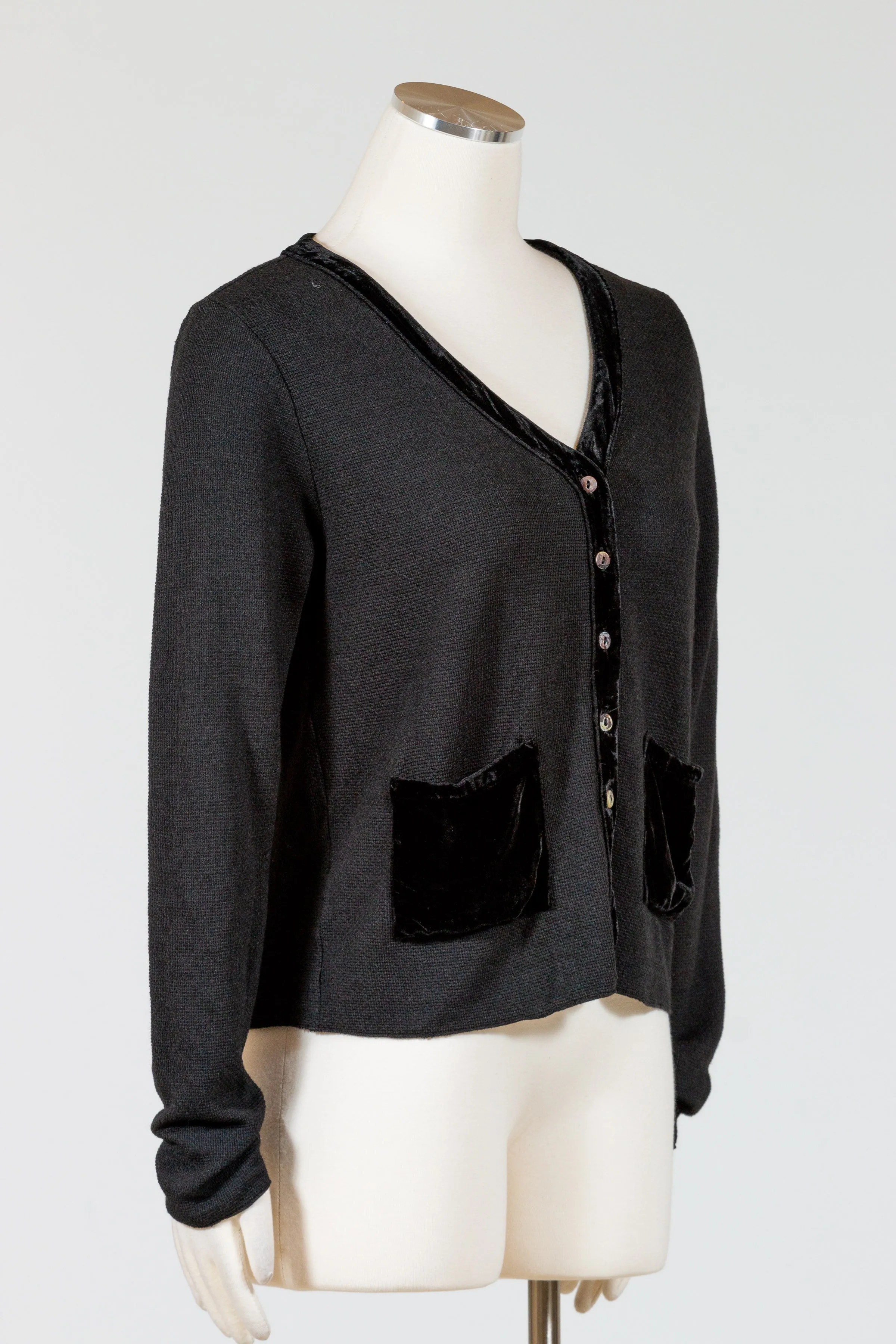 Cropped Pocket Cardigan