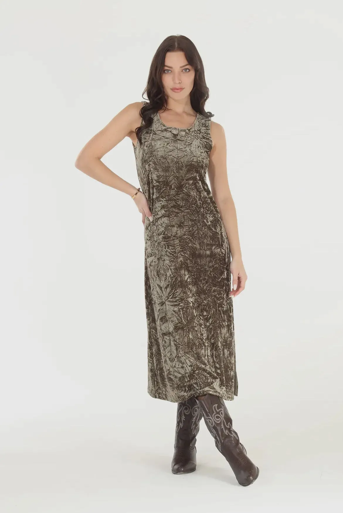 Crushed Velvet Dress by Paparazzi