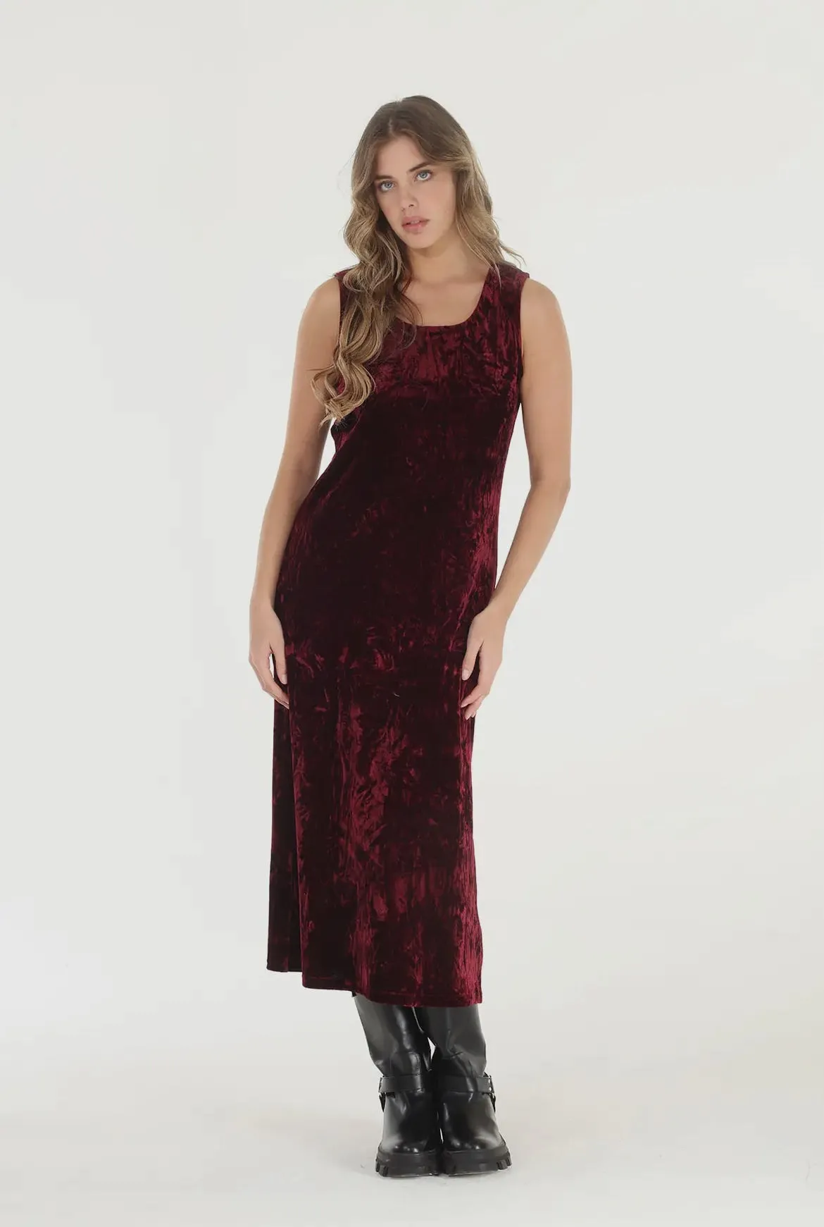 Crushed Velvet Dress by Paparazzi