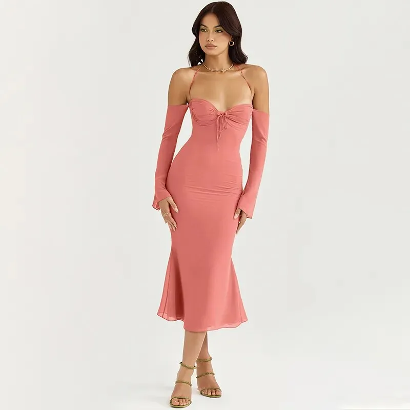 Curve-Hugging Midi Delight Bodycon Dress