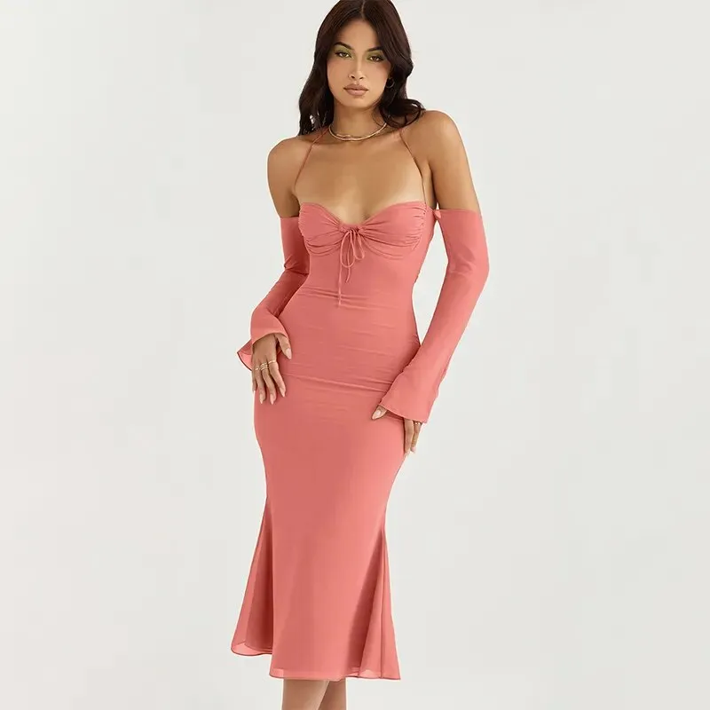 Curve-Hugging Midi Delight Bodycon Dress