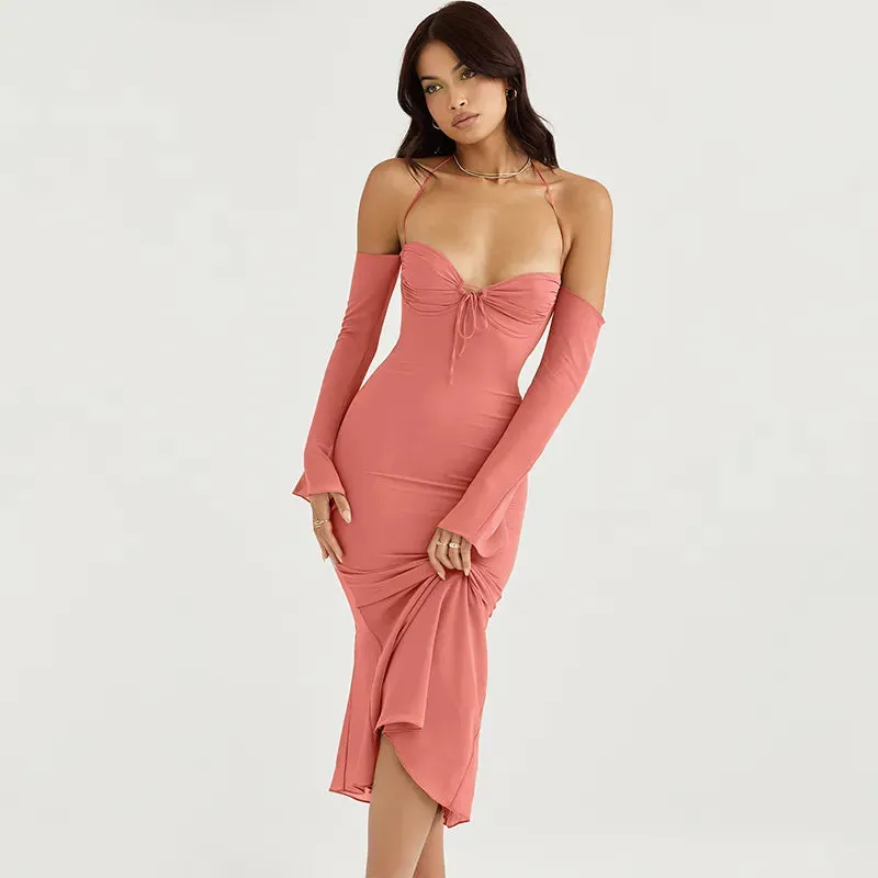 Curve-Hugging Midi Delight Bodycon Dress