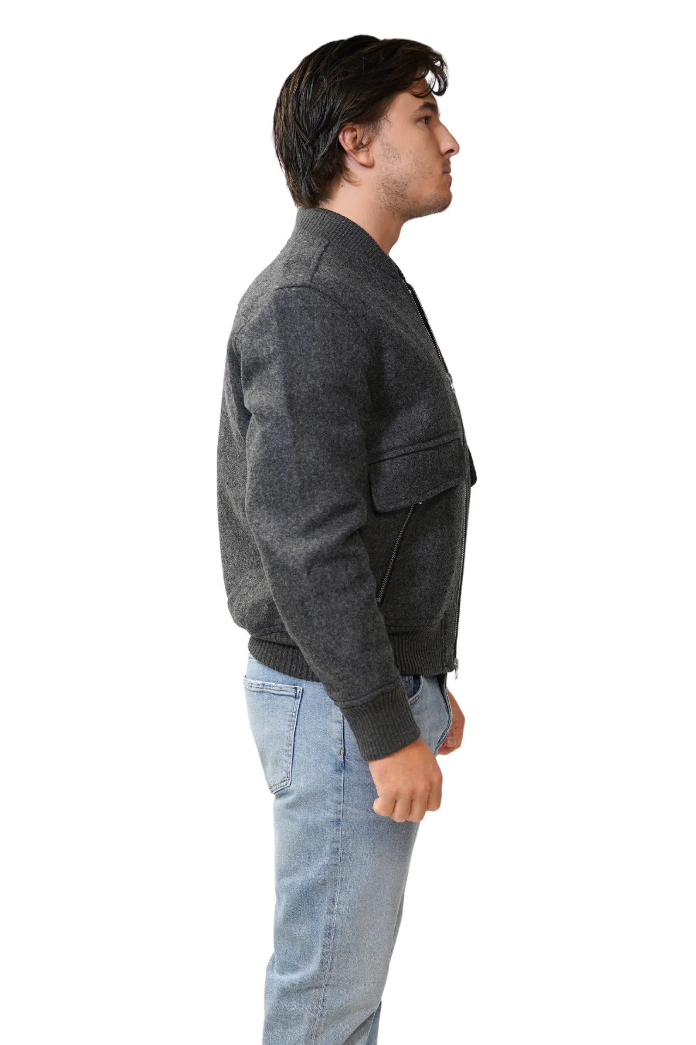 Dean Bomber Jacket in Wool