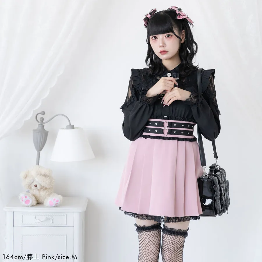 Dear My Love jirai kei heart stud skirt