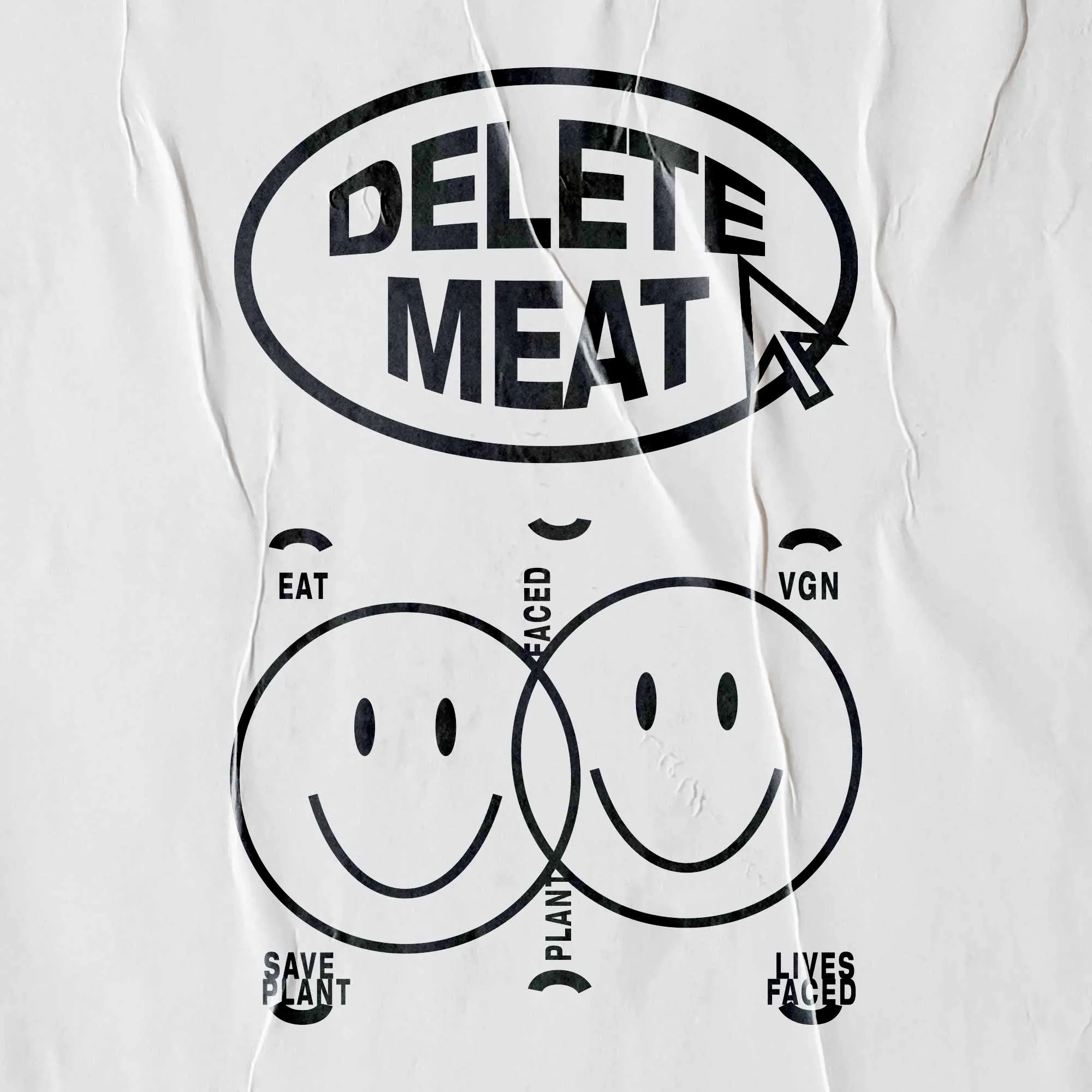 Delete Meat - Opal Grey T-Shirt