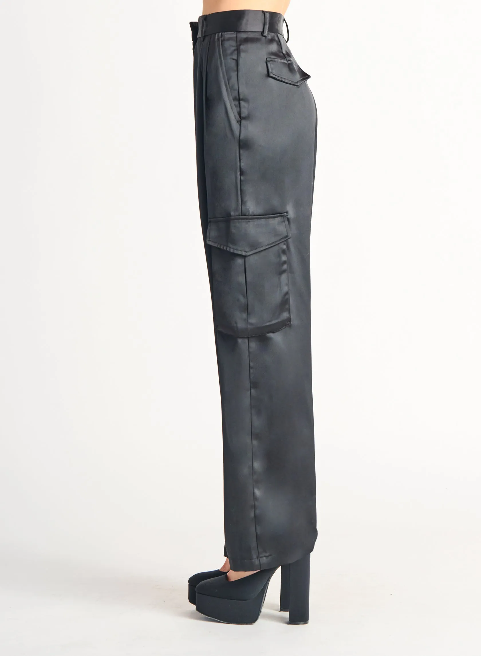 Dex Carmen Satin Cargo Pant