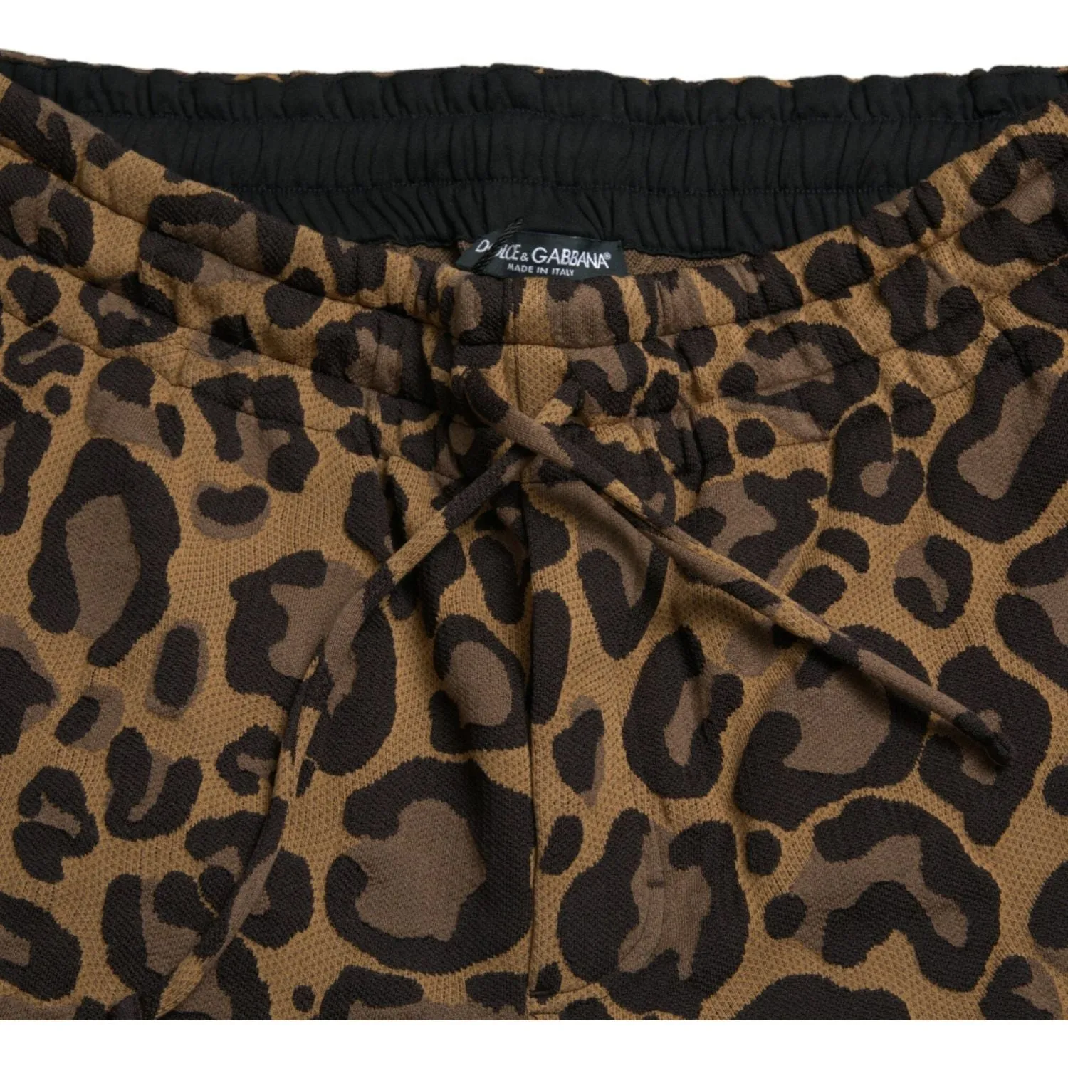 Dolce & Gabbana Chic Leopard Print Jogger Pants