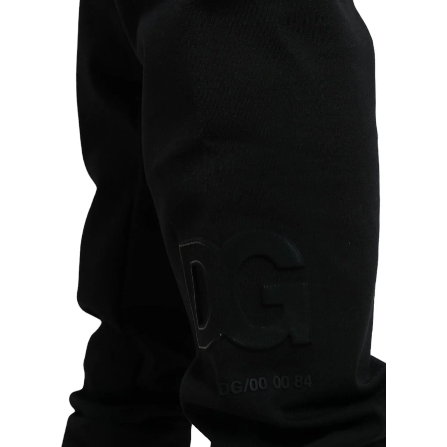 Dolce & Gabbana Elegant Black Jogger Pants - Cotton & Nylon Blend