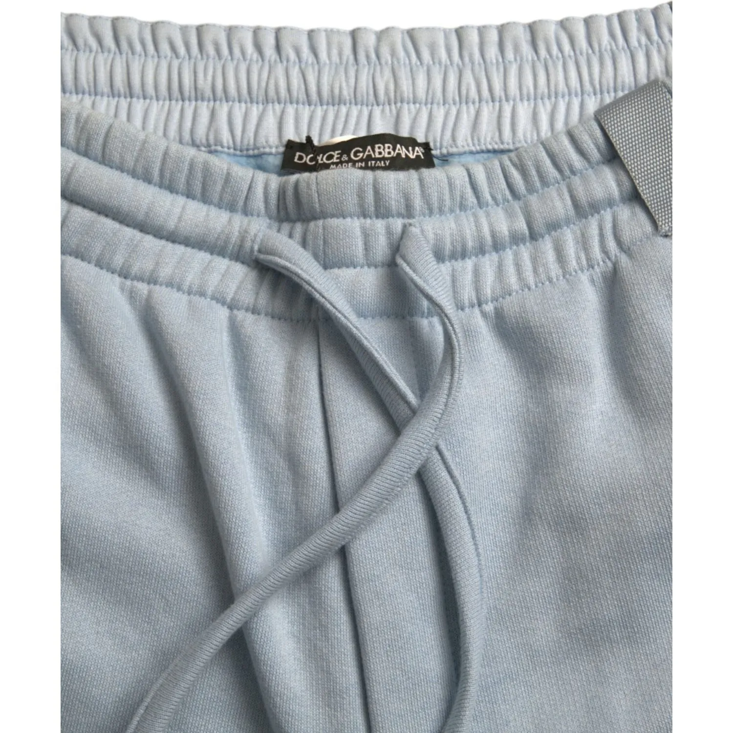 Dolce & Gabbana Elegant Light Blue Cotton Blend Joggers