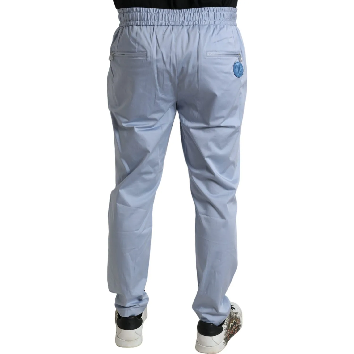 Dolce & Gabbana Elegant Light Blue Jogger Pants for Men