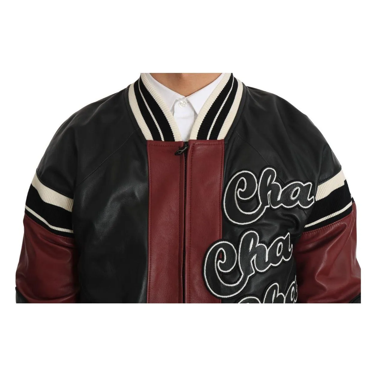 Dolce & Gabbana Exquisite Sheepskin Leather Bomber Jacket