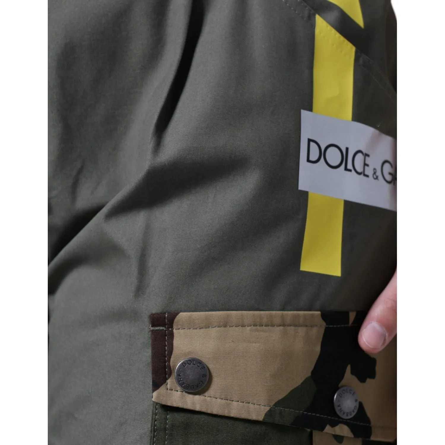 Dolce & Gabbana Green Military Cotton Cargo Pants