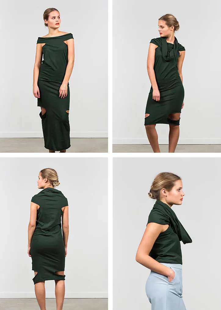 Dress MEIO DOUBLE DeepGreen