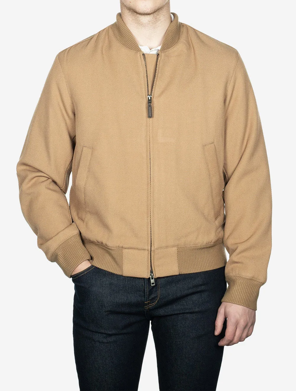 Dressed Bomber Jacket Warm Khaki