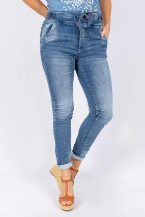 Edie Denim Joggers 