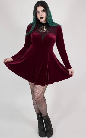 Ensnared Velvet Dress | Red | Plus Size