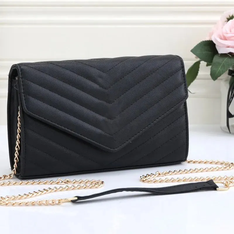 Evening Bags Luxurys Designers Handbag Women Bag ladies composite PU leather Messenger Shoulder Purse Chain with card holder slot clutch fem