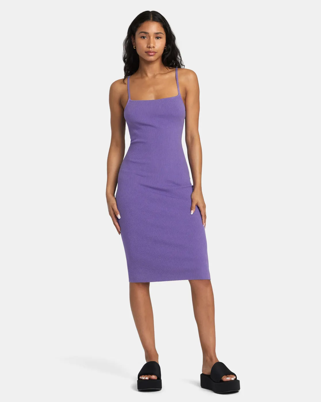 Fades Away Bodycon Dress - Iris