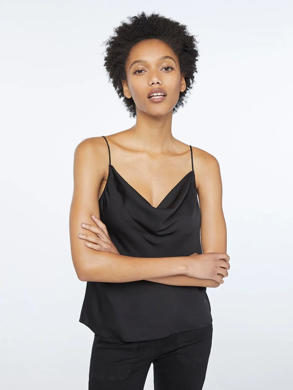 Frame - Cowl Cami in Noir