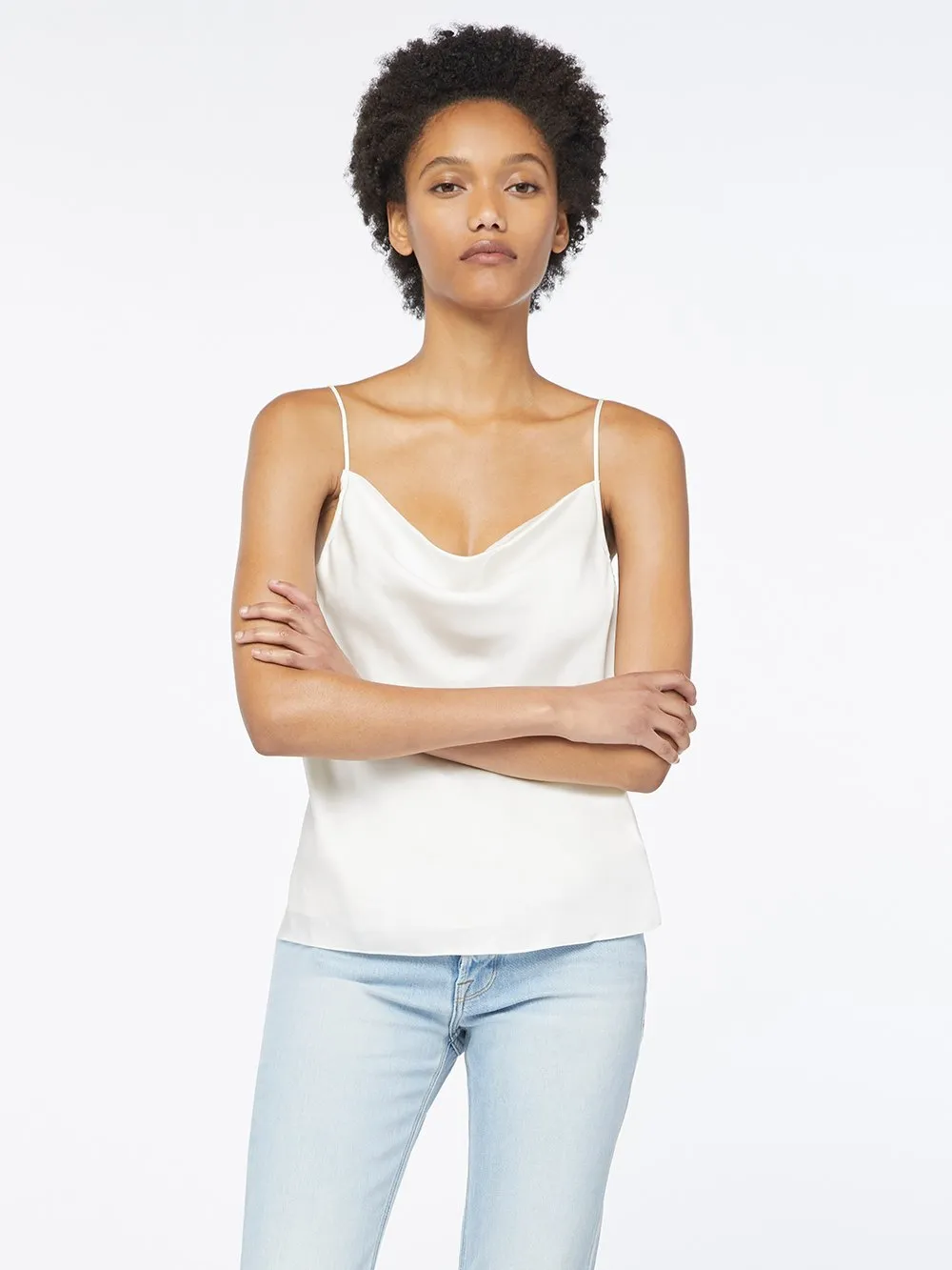 Frame - Cowl Cami in Off White